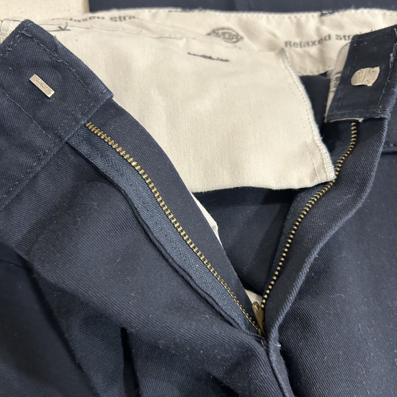 Mens Dickies Relaxed Straight Leg Cargo Work Casual Pants 32Wx32L Dark Navy - Picture 6 of 10